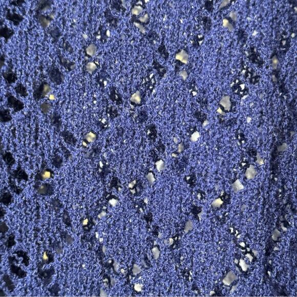 Vintage Zado Size Medium Crocheted Button Front Cardigan Sweater Korea - Picture 5 of 7